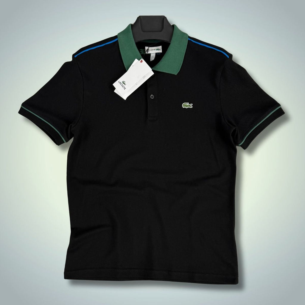 Lacoste pánska polokošeľa, čierno-zelená. Prémiová kvalita