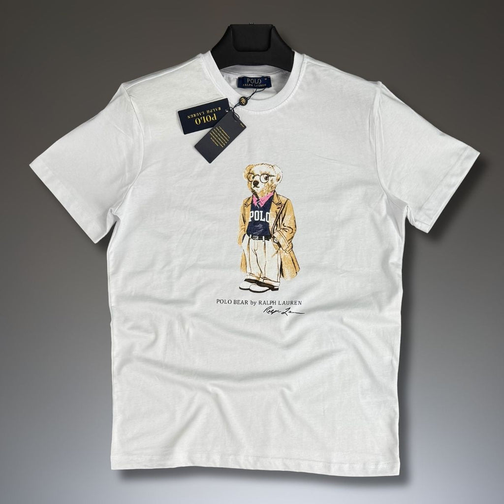 Ralph Lauren pánske tričko, college bear, biele. Prémiová kvalita