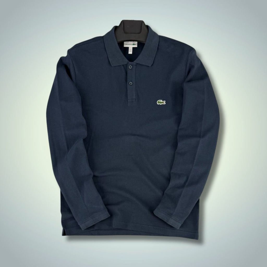 Lacoste pánske polo tričko s dlhým rukávom, tmavomodré. Prémiová kvalita
