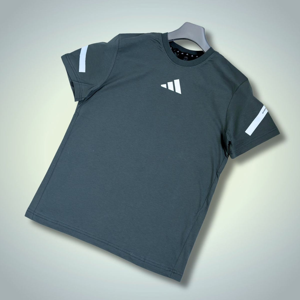 Pánske tričko Adidas, šalviovo zelené, Model 2025. Prémiová kvalita