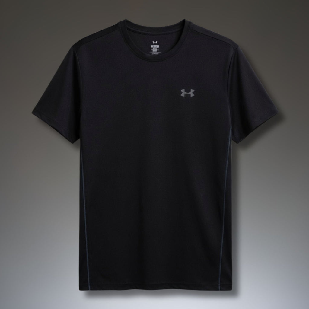 Pánske čierne tričko Under Armour, veľké logo na chrbte. Premium kvalita