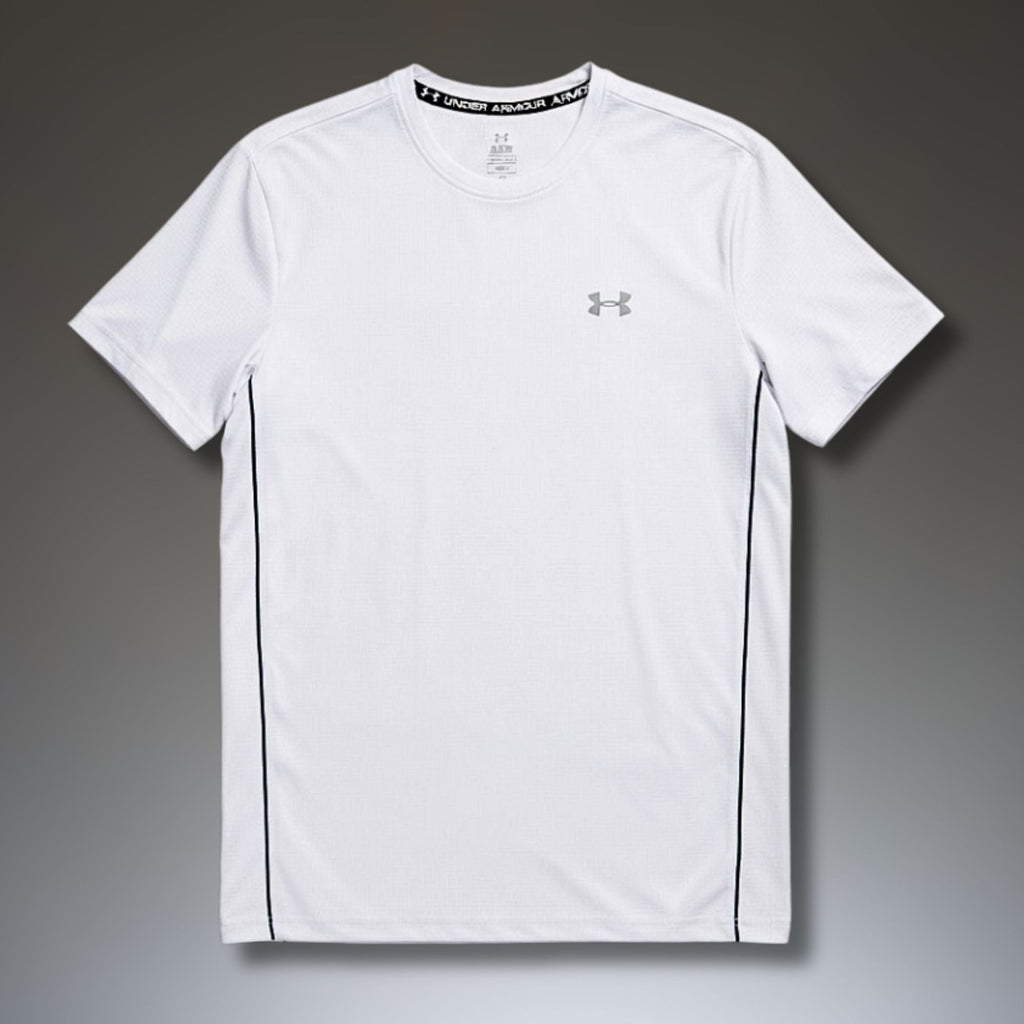 Pánske biele tričko Under Armour, veľké logo na chrbte. Premium kvalita