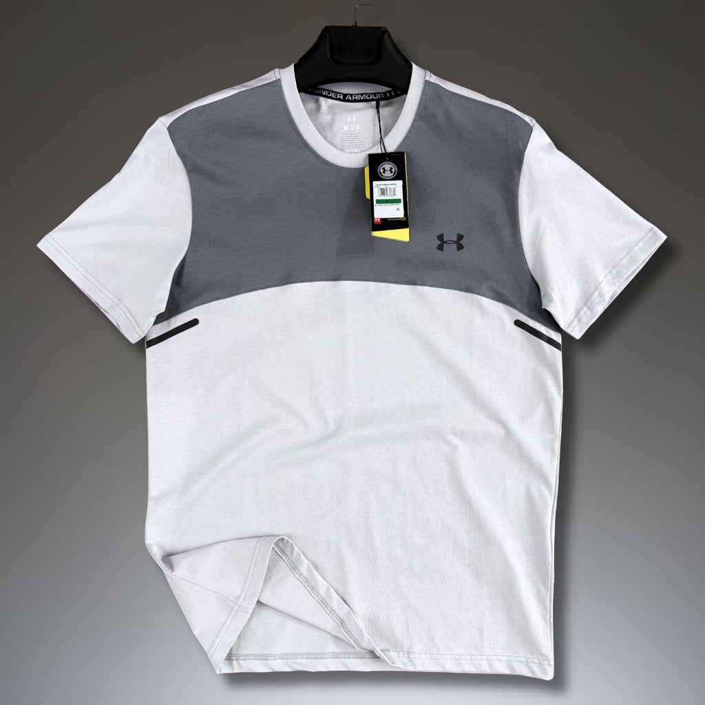 Pánske sivé-svetlosivé zelené tričko Under Armour. Premium kvalita