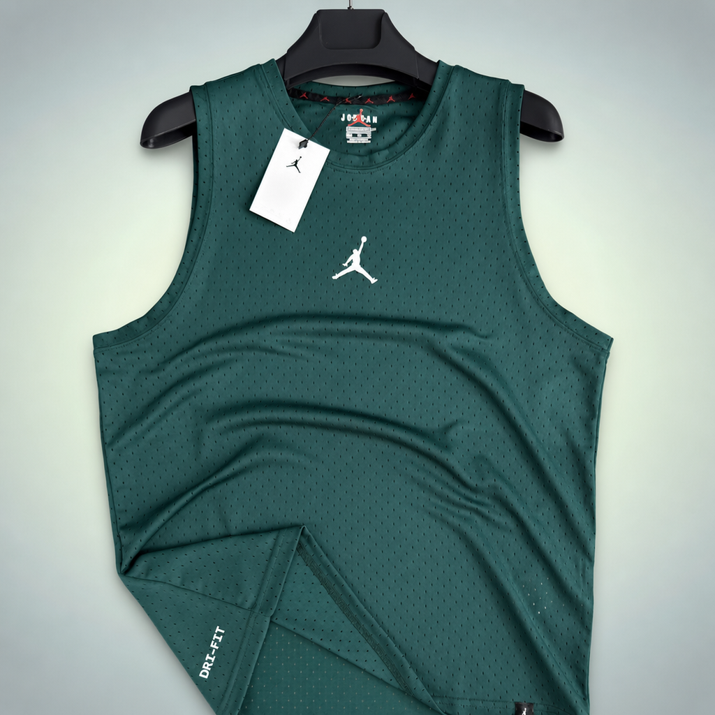 Air Jordan pánske tielko, zelená. Prémiová kvalita