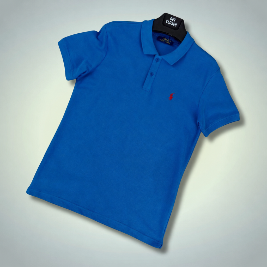 Ralph Lauren pánska polokošeľa, červené logo, modrá. Prémiová kvalita
