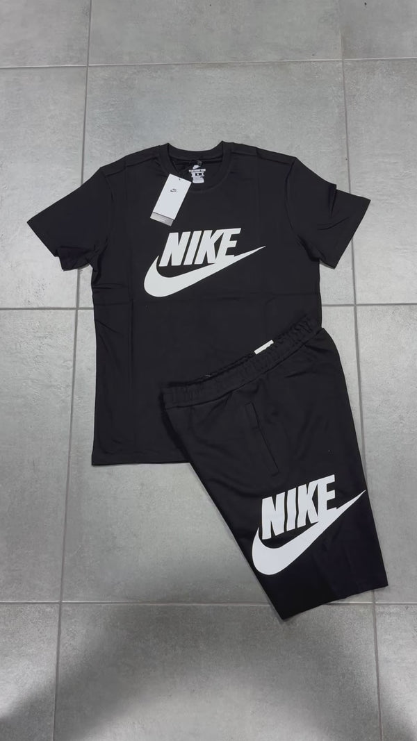 Nike pánsky set so šortkami, čierna. Factory outlet