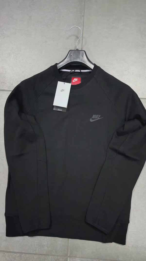 Mikina Nike Tech Fleece, "Men's crew", čierna. Prémiová kvalita