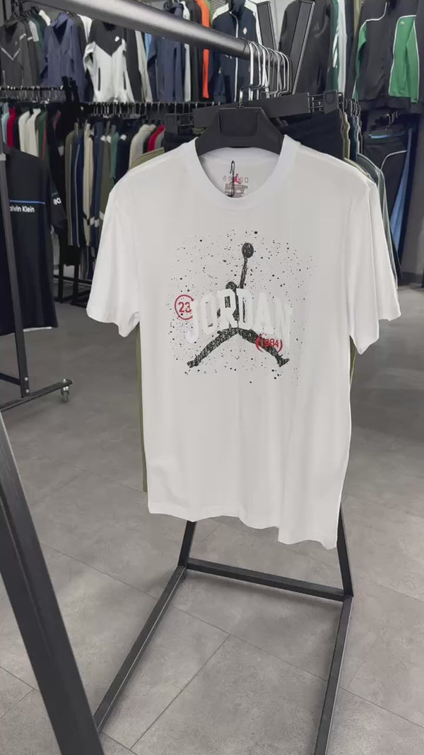 Pánska súprava Jordan so šortkami, biela - čierna. Prémiová kvalita