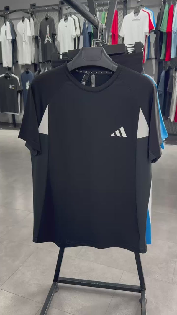 Adidas pánsky športový set s kraťasmi, modro - čierny. Prémiová kvalita