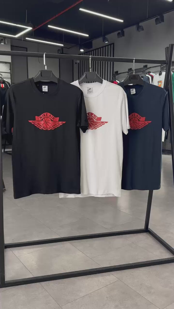 Pánske tričko Nike, červené logo, biele. Prémiová kvalita